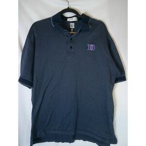 Rare Vintage Il Migliore Duke Blue Devils Football Polo Shirt Mens XL Navy